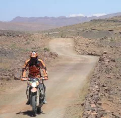 Morocco Overland Large Trailie Tour - John riding KTM 950 Super Enduro
